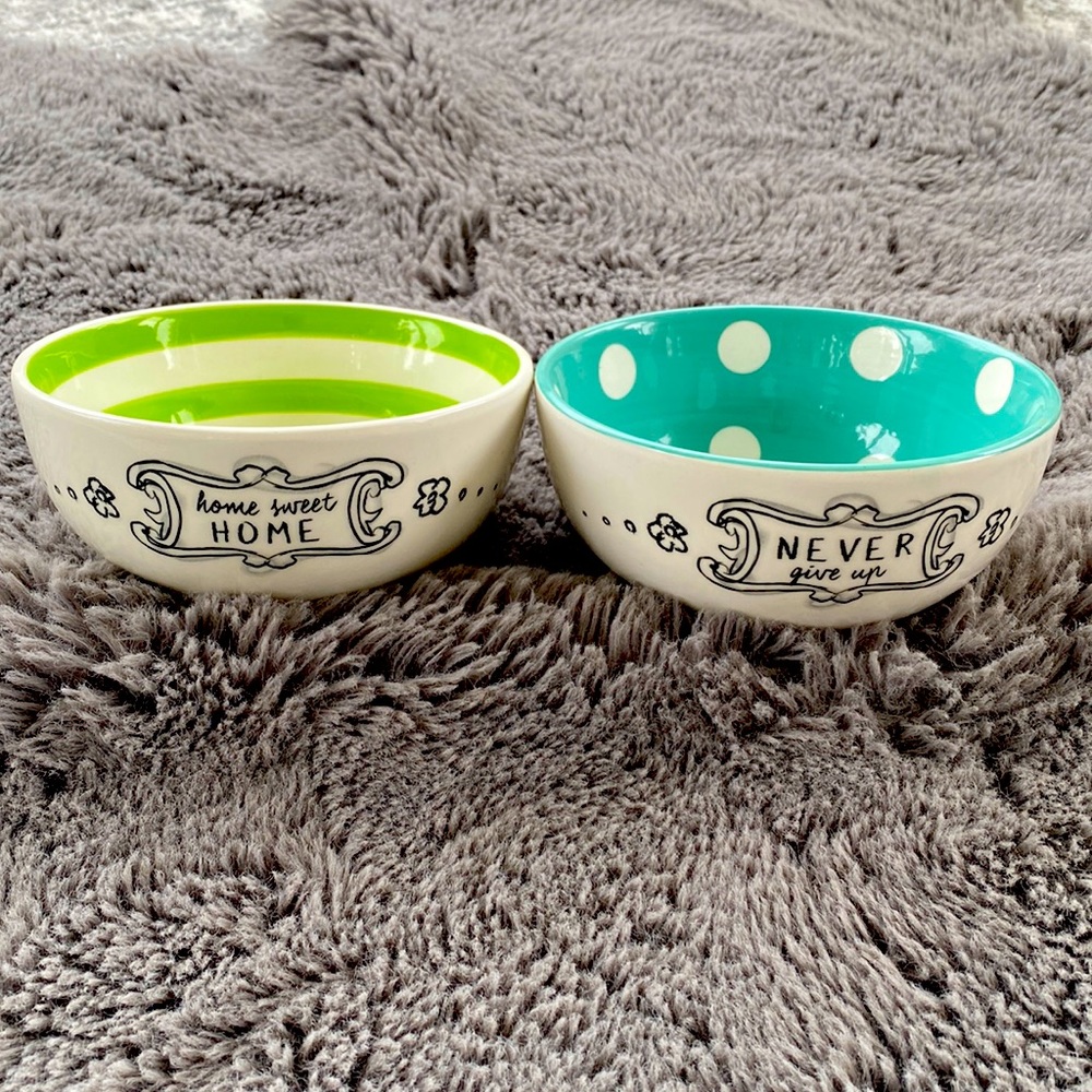 Set of Two Anthropology Bowls